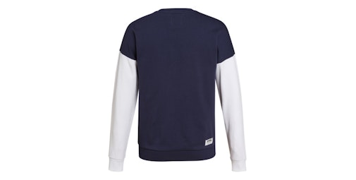 Sweatshirt Colourblock - Navy / White