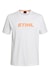 T-Shirt Logo - White / Orange