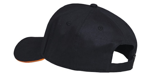 Baseball Cap Circle Logo - Black